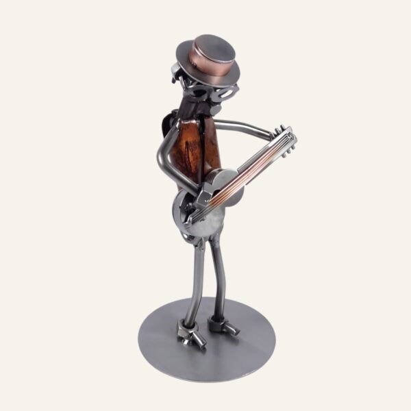 Cadeau guitariste - Figurine guitariste homme en métal