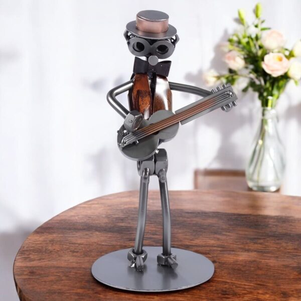 Cadeau guitariste - Figurine guitariste homme en métal