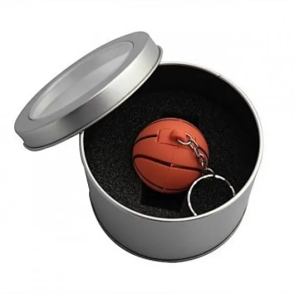 Porte-clés prénom personnalisé ballon de basket - Cadeaux