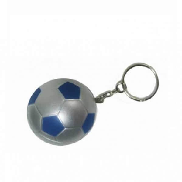 La Plume dorée Porte-clefs PSG en métal - ballon bleu et argent -  Dimensions du ballon : 2.5 x 1.25 cm - Porte clef - Achat & prix