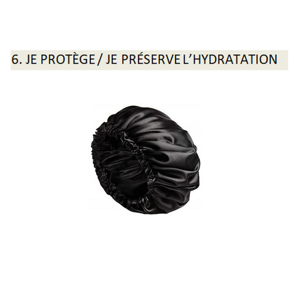 Bonnet de Soin Satin - Préserve Hydratation Cheveux